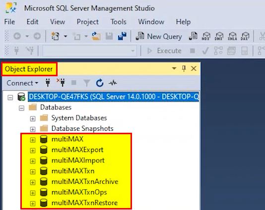 Databases Backup Through SQL Server Management Studio – AMAG Technology
